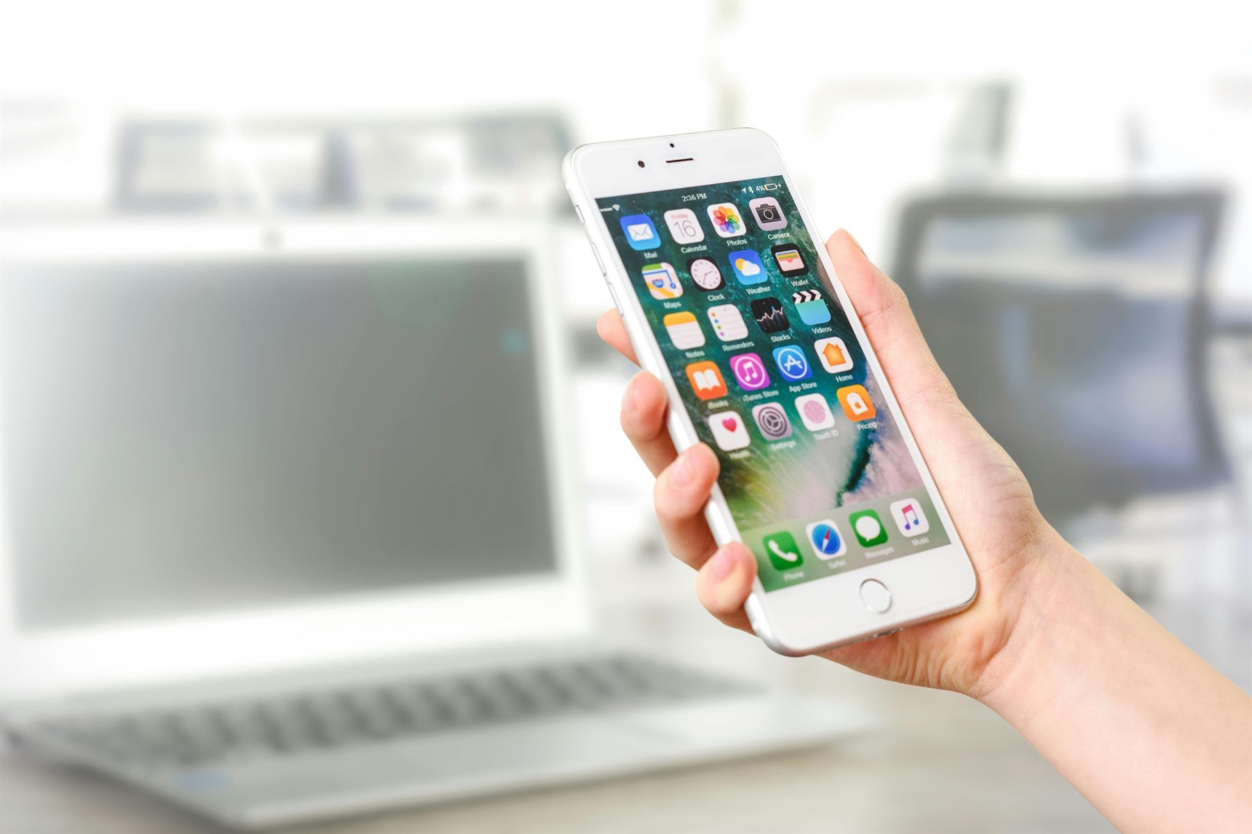 iPhone accessories on a desk